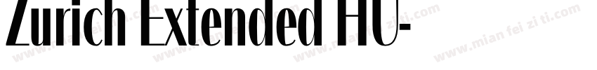 Zurich Extended HU字体转换